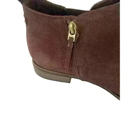 TOMS Reese Chelsea Casual Round Toe Booties Womens Forest Brown Size 11 - Picture 5 of 15